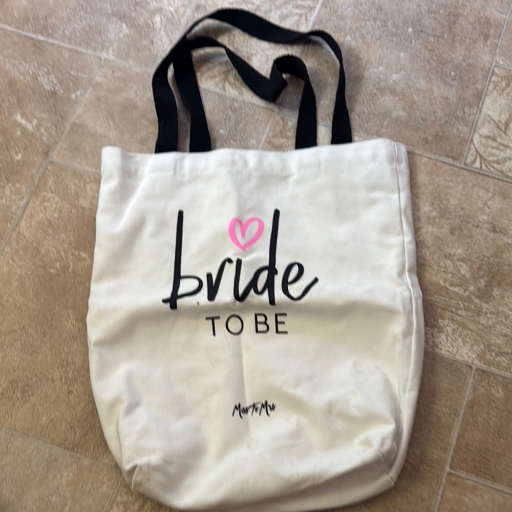 White Bride To Be Tote Bag by